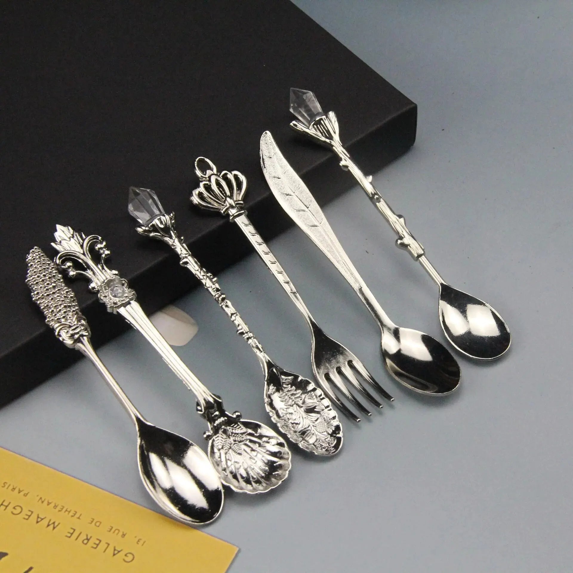 6PCS Vintage Court Coffee & Ice Cream Spoon Set
