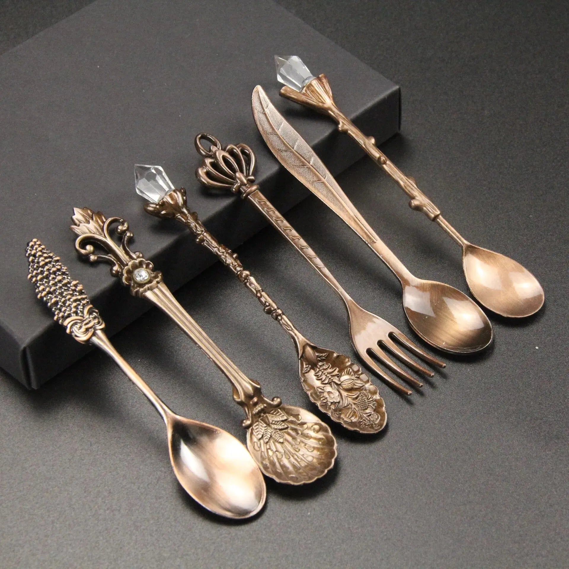 6PCS Vintage Court Coffee & Ice Cream Spoon Set